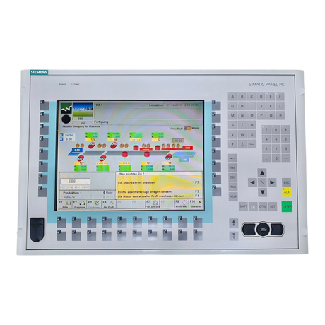 WEINIG Unimat Hydromat Unicontrol Siemens Simatic Panel PC 670 | Art.-Nr. 6AV7723-1AA40-0AC0 (panel pc))