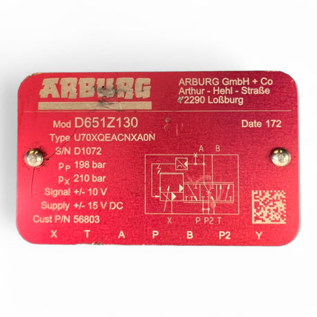 Moog ARBURG Ventil D65Z130 Type U70XQEACNXA0ND691Z4702G – Ansicht 8