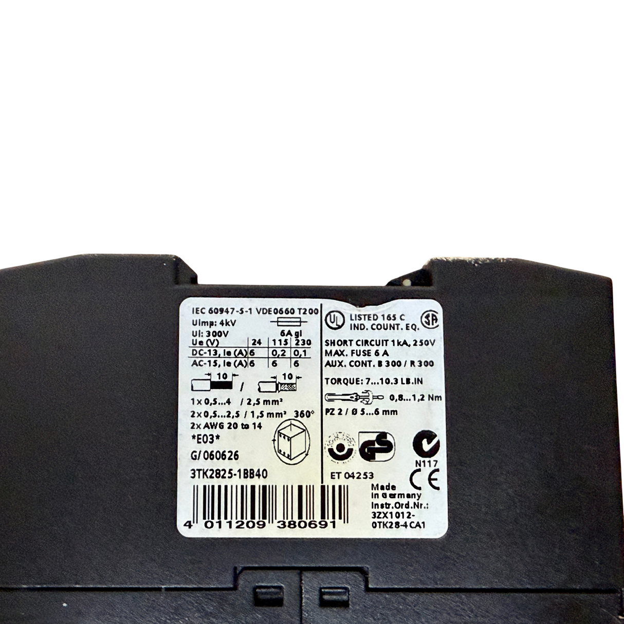 Siemens Siguard Sicherheitsrelais Art Nr 3TK2825 1BB40 – Ansicht 6