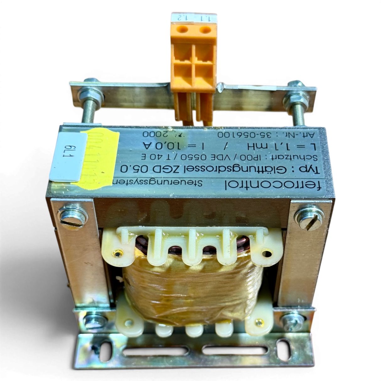 Ferrocontrol Glättungsdrossel ZGD 05.0 Art.-Nr. 35-056100 1,1 mH 10 A für Priess & Horstmann NC CNC Steuerung – Ansicht 3