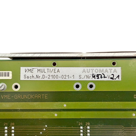 HOMAG AUTOMATA MULTI-E/A VME-GRUNDKARTE Art.-Nr. 4-086-05-0368 mit SERCOS Master Modul ASIC V3.1 für HOMAG BAZ BOF 32 41