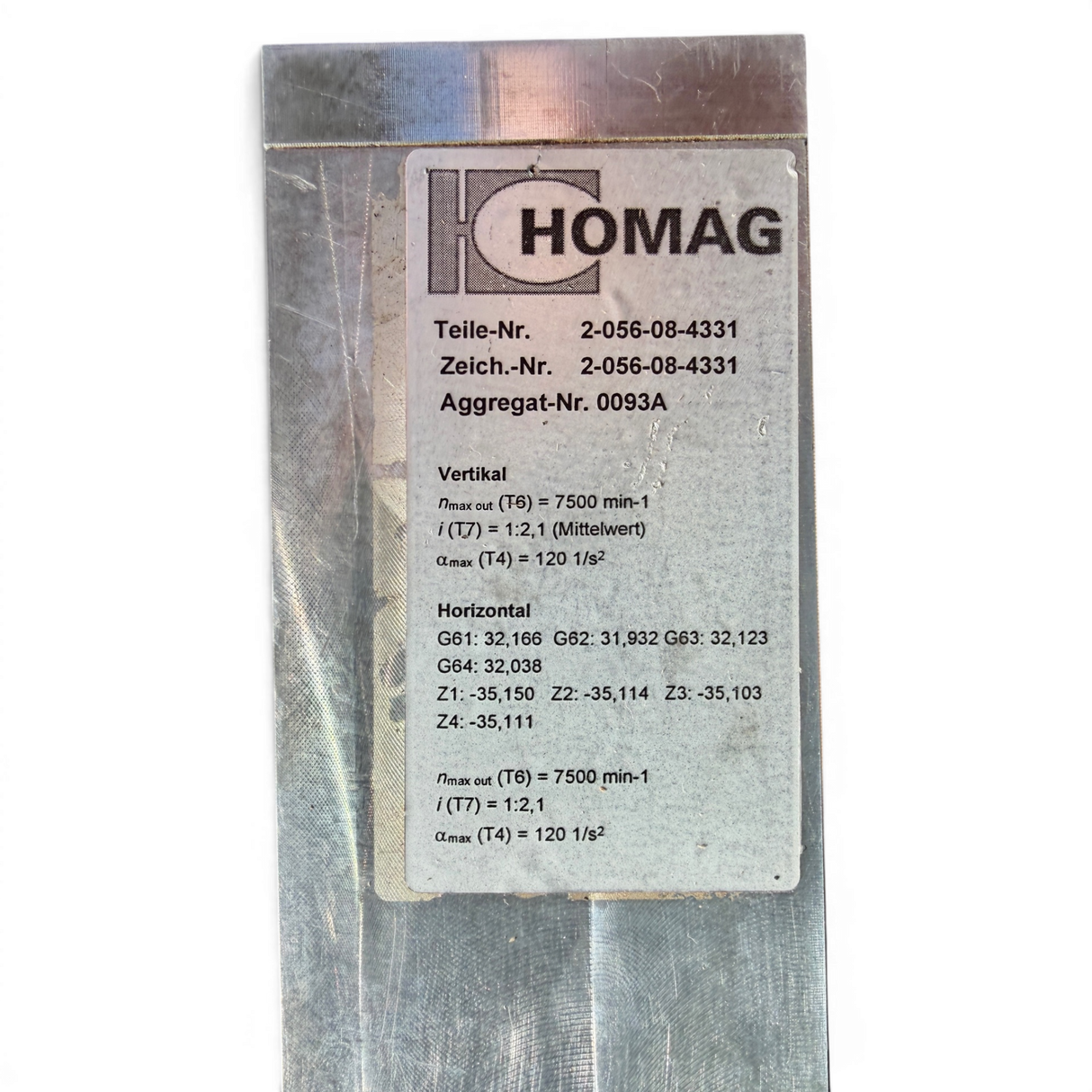 HOMAG Bohrgetriebe Motor Bohraggregat BAZ BOF BHC 211 Art.-Nr. 2-056-08-4331 überholt – Ansicht 20