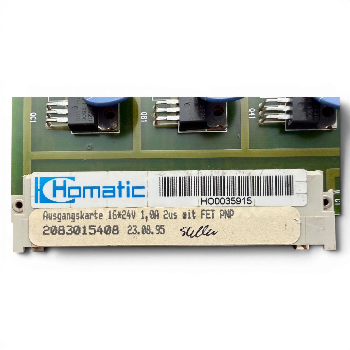 HOMAG Homatic Ausgangskarte 16x24V 1,0A 2us mit FET PNP Art.-Nr. 2083015408 H00035915 – Ansicht 5