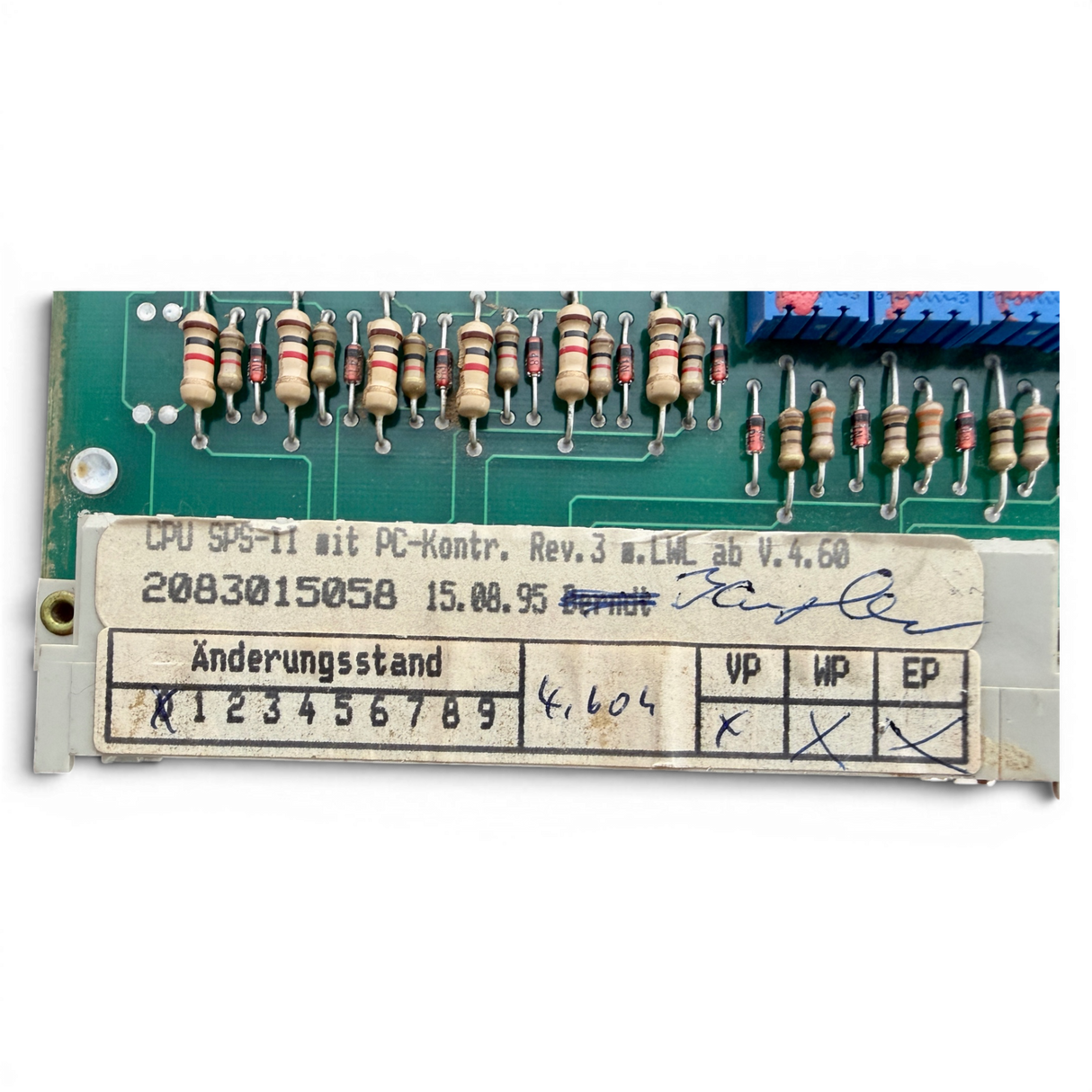 HOMAG Steuerkarte HOMATIC SPS CPU SPS-II Bus Modul Rev.03 Art.-Nr. 2-083-01-5058 / 2083015058 – Ansicht 8