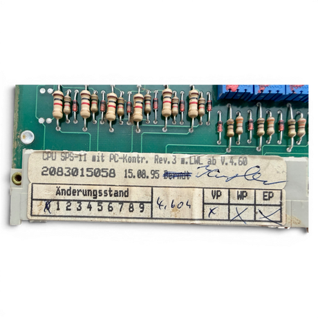 HOMAG Steuerkarte HOMATIC SPS CPU SPS-II Bus Modul Rev.03 Art.-Nr. 2-083-01-5058 / 2083015058 – Ansicht 8