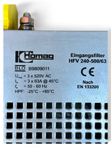 KEB HF-Filter 18.F4.T60-1009 Netzfilter 3x460 V 70 A