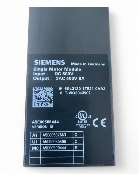 SIEMENS SINAMICS S120 Motor Module 6SL3120-1TE21-0AA3 HOMAG BOF BAZ – Ansicht 9