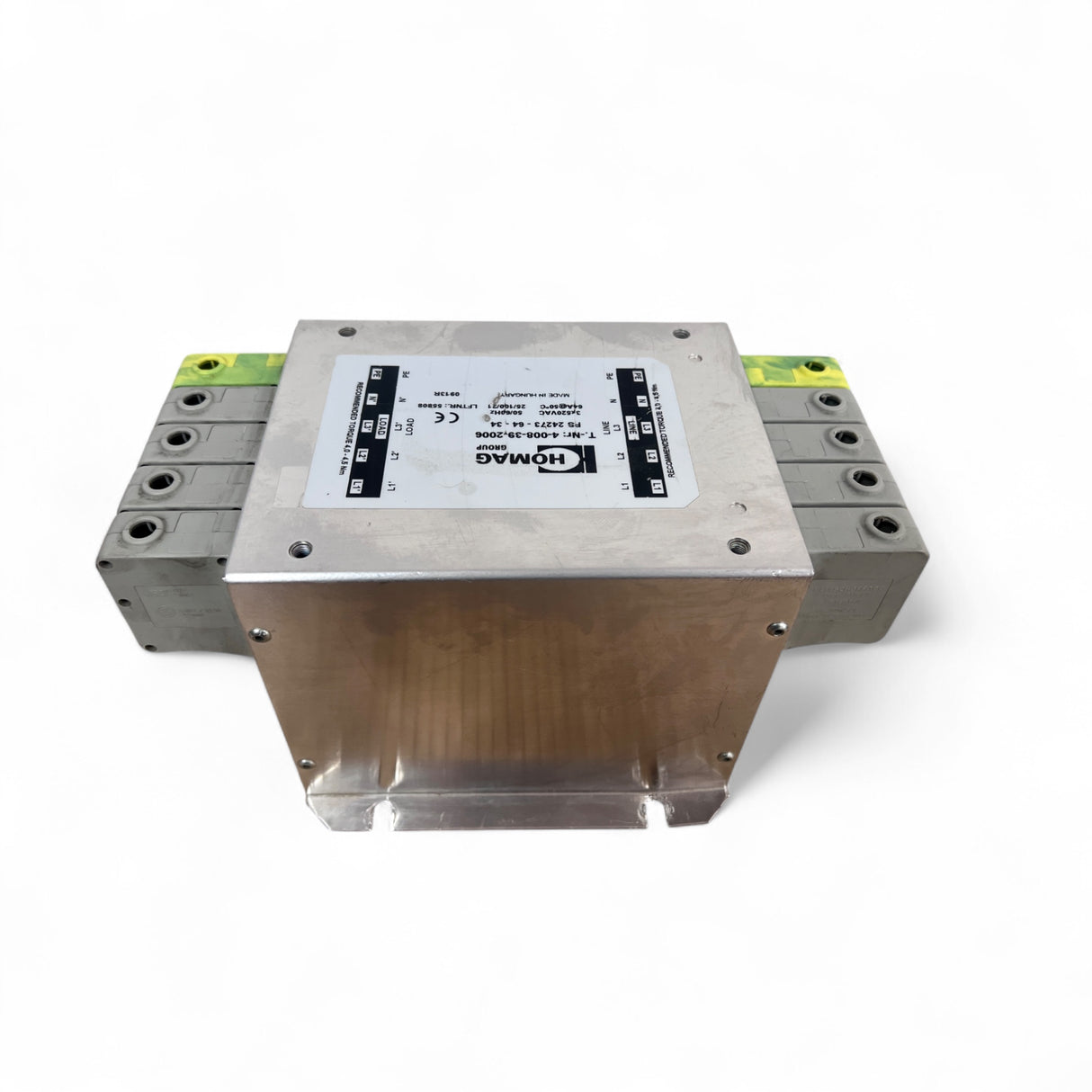 HOMAG Netzfilter 3x0…520V +N 64A 50/60Hz Typ 4-008-39-2006 – Ansicht 3