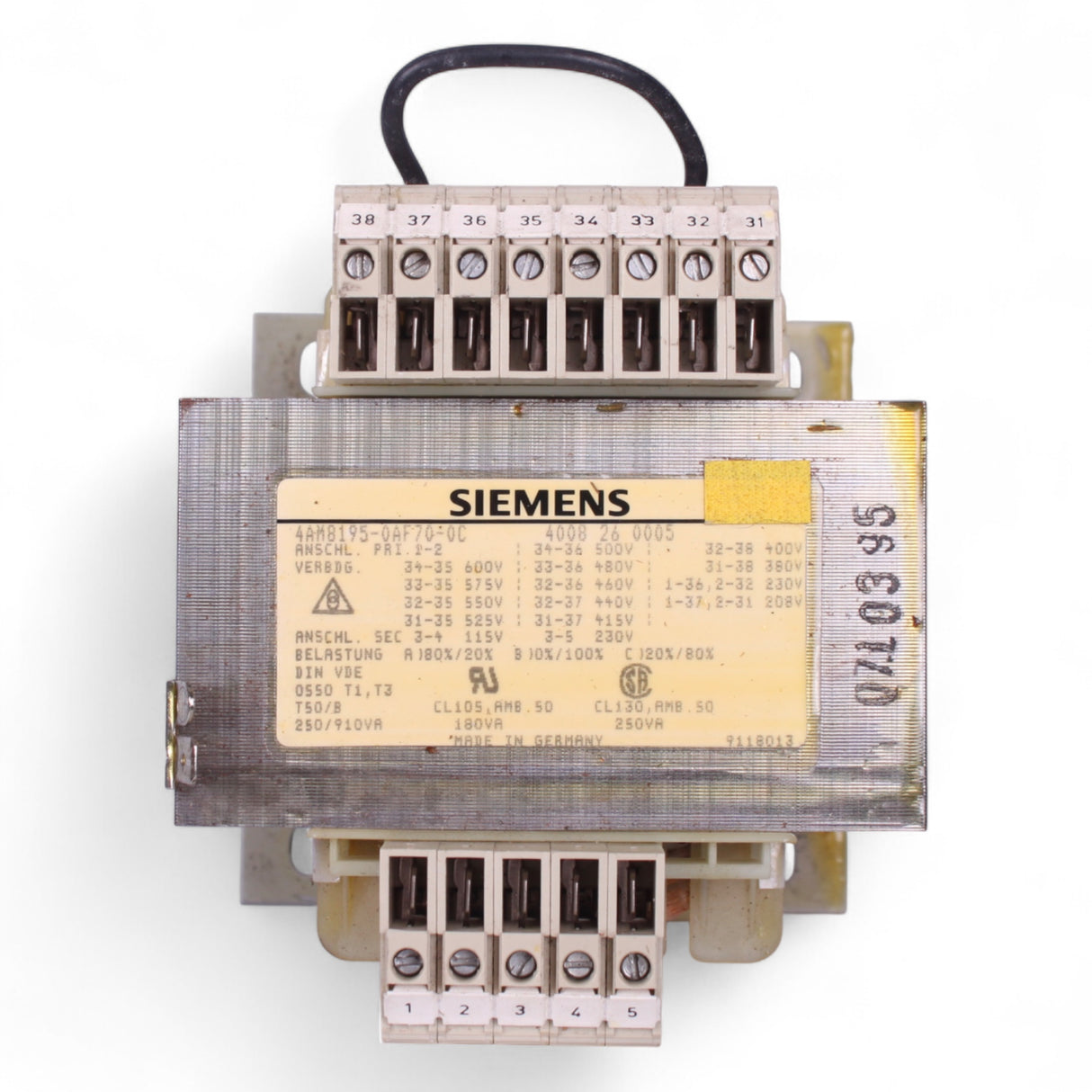 Siemens Transformator 4AM8195-0AF7040C Power Supply Art.-Nr. 4008260005 – Ansicht 5