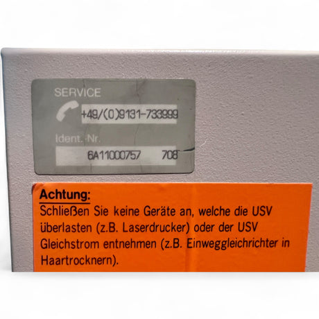 HOMAG SIEMENS MASTERGUARD USV-Modul UPS A700 6A11000757 aus BAZ/BOF – Ansicht 8