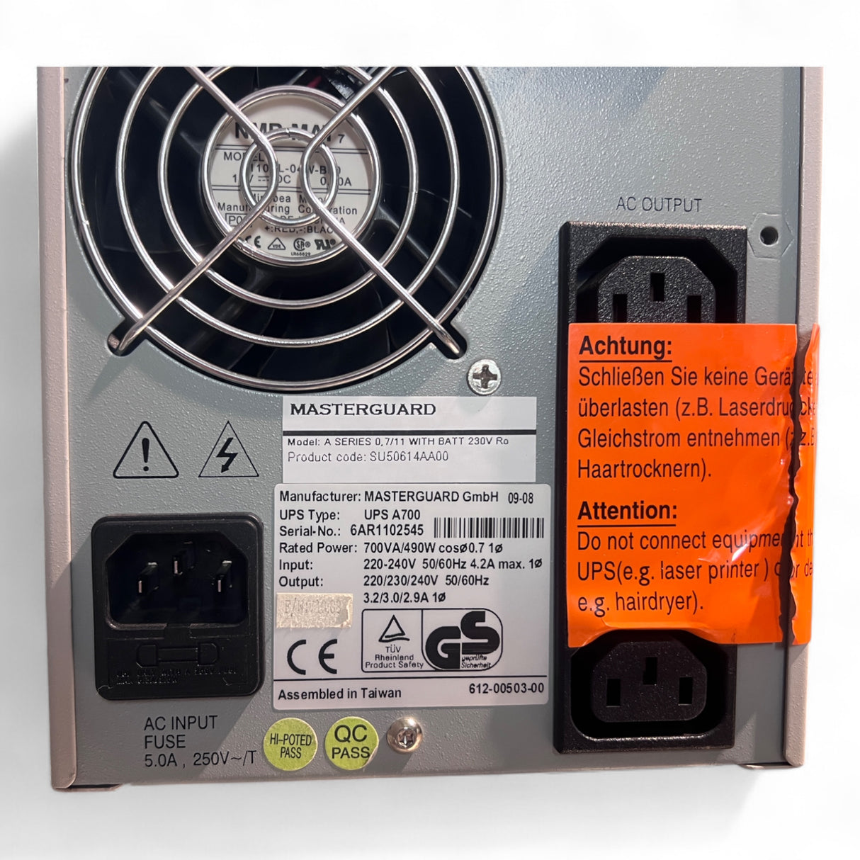 HOMAG MASTERGUARD UPS Modul A700 mit 700 VA Ausgangsleistung – Ansicht 7