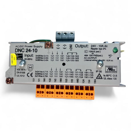 BLOCK DNC 24-10 Drehstromnetzteil 24 V 10 A HOMAG 4-008-26-0553, IMA 561023 – Ansicht 3