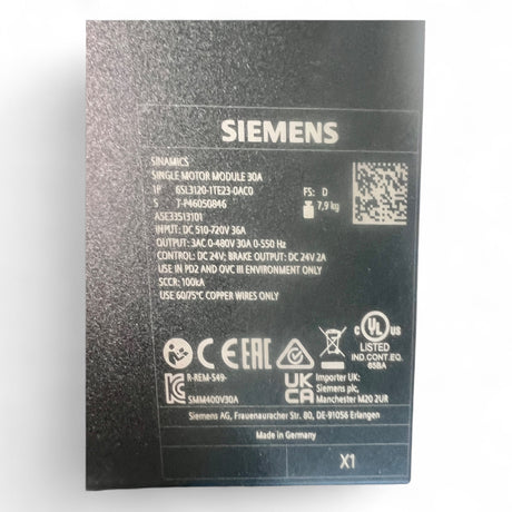 SIEMENS SINAMICS SINGLE MOTOR MODULE 30A ESL3120-ITE23-OACO HOMAG BOF BAZ – Ansicht 11