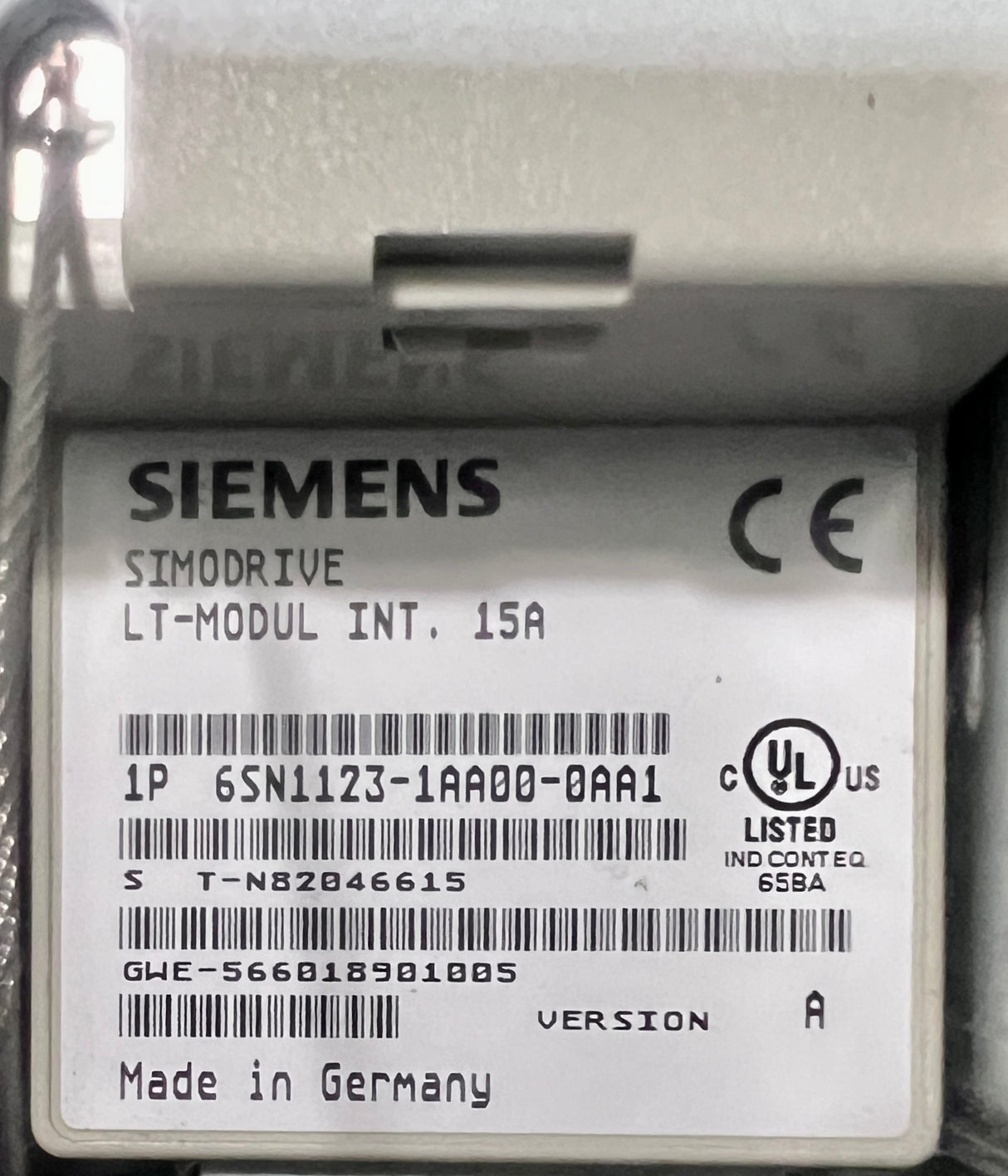 Siemens SIMODRIVE LT-MODUL INT. 15A 6SN1123-1AA00-0AA1 (IMA) – Ansicht 3