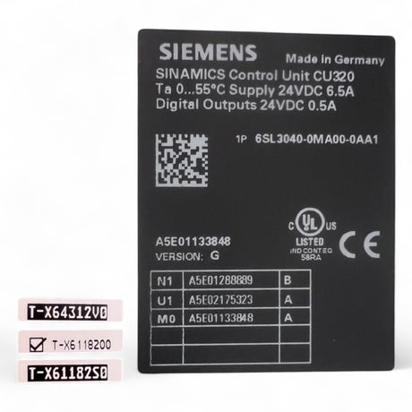 Siemens SINAMICS CU320 Control Unit – 6SL3040-0MA00-0AA1 (Version G) HOMAG BOF – Ansicht 2