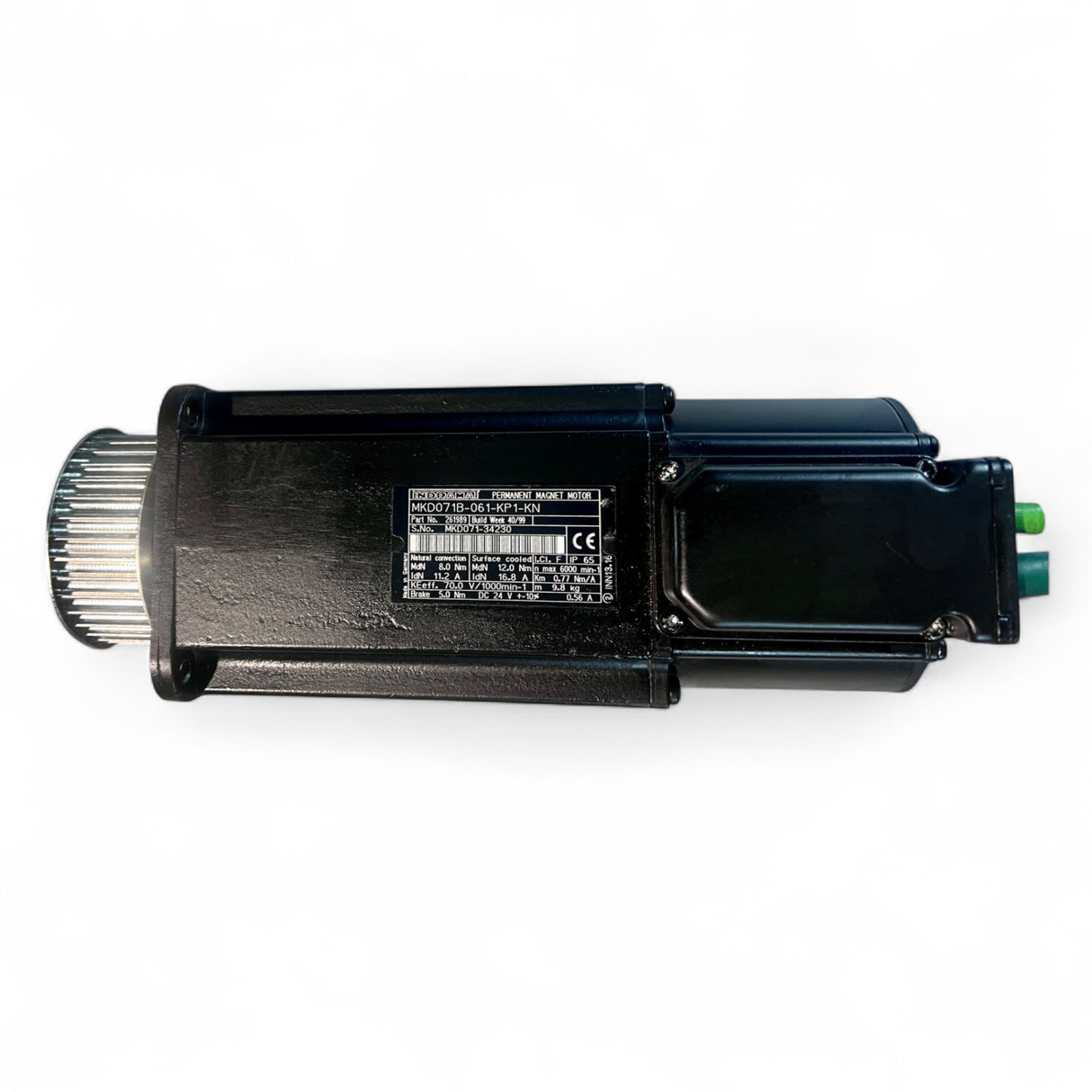 HOMAG Rexroth Indramat Servomotor MKD071B-061-KP1-KN, Homag-Nr. 4075010548 – Z-Achse (BOF 41) – mit Zahnriemenscheibe