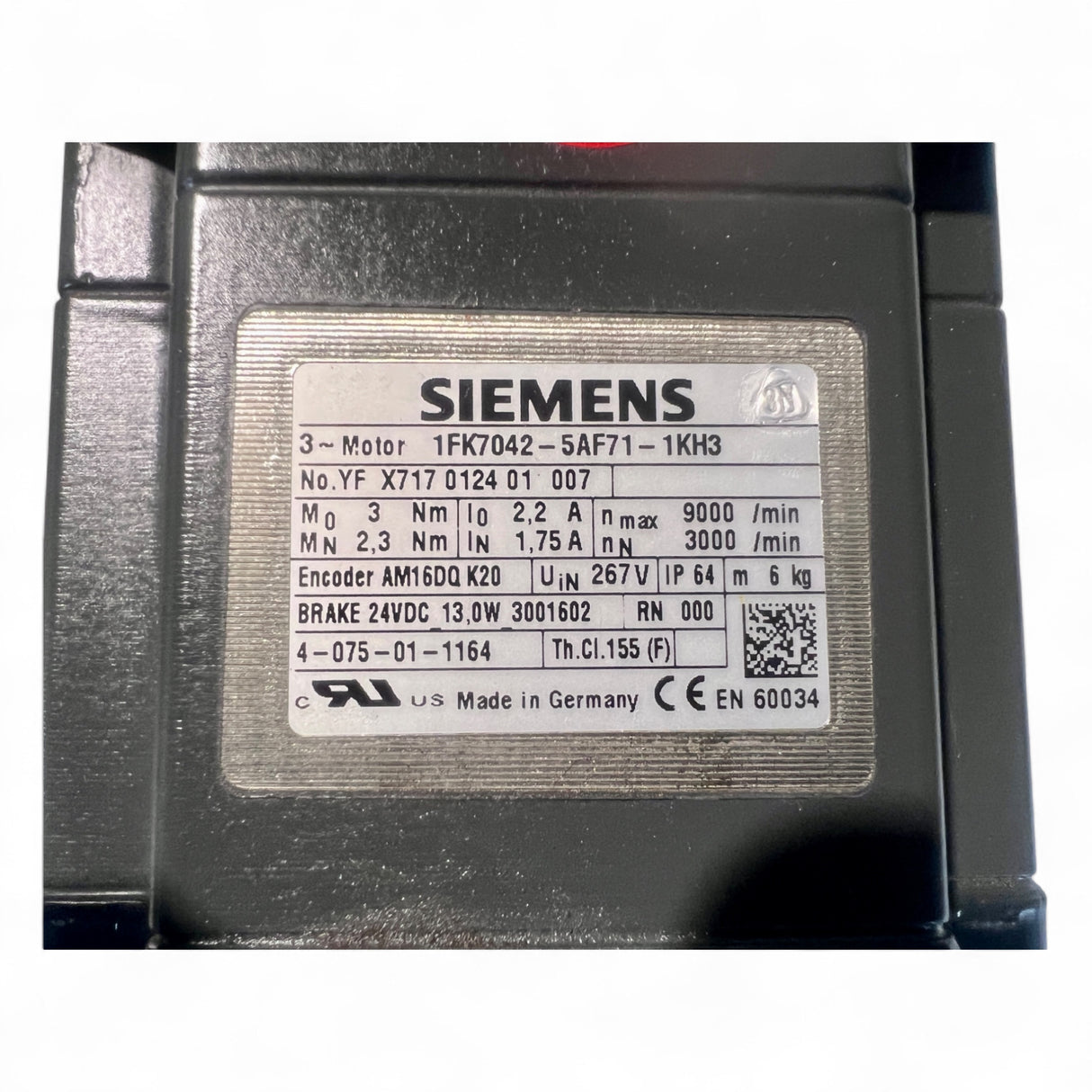 SIEMENS Servomotor 1FK7042-5AF71-1KH3 6 kg aus HOMAG Maschine – Ansicht 11