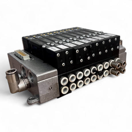 Rexroth Ventilinsel 0 820 055 101G – 9 × R 480 258 424 (IP65, 24 V DC, 10 bar) – passend u.a für HOMAG BOF / BAZ / BHC
