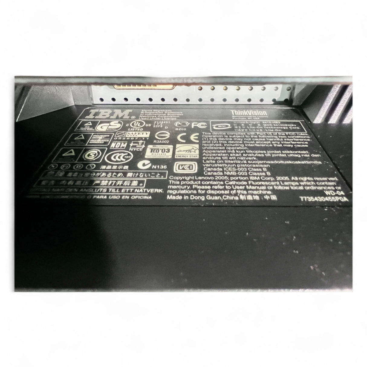 HOMAG Bildschirm IBM ThinkVision – BAZ/BOF/Joker 41 – komplett mit Einbaurahmen – Ansicht 9