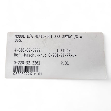 HOMAG Beckhoff Ein- und Ausgangsmodul M1410001 24V LWL 8E 8A Homag 4086050289 ProdID 0220322261 – Ansicht 6