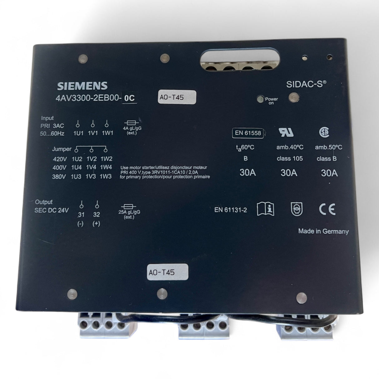 Siemens SIDAC-S Transformator Art.-Nr. 4AV3300-2EB00-0C IMA – Ansicht 5