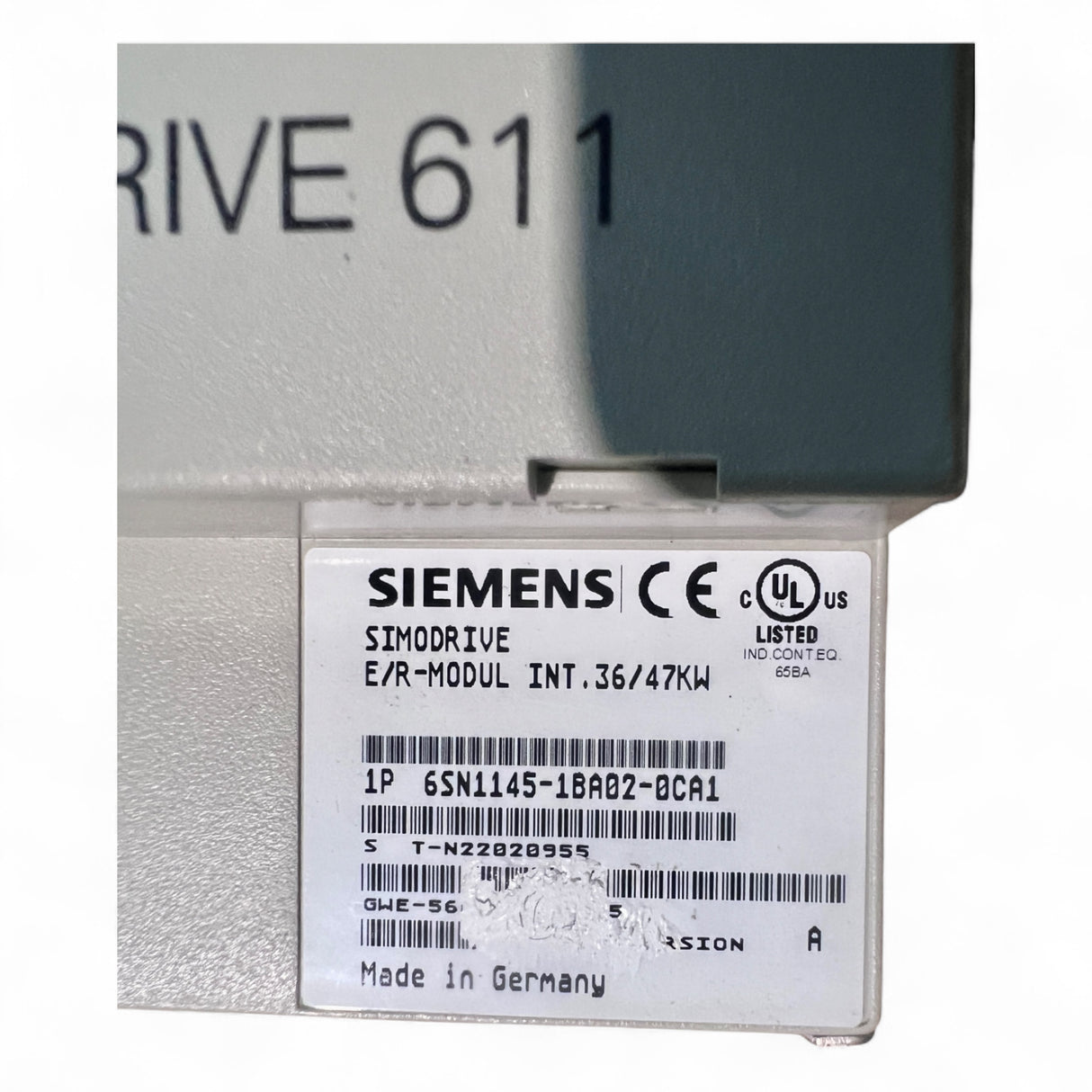 Siemens Simodrive 611 E/R-Modul INT. 36/47kW Art.-Nr. 6SN1145-1BA02-0CA1 z.B.für IMA Maschinen – Ansicht 9