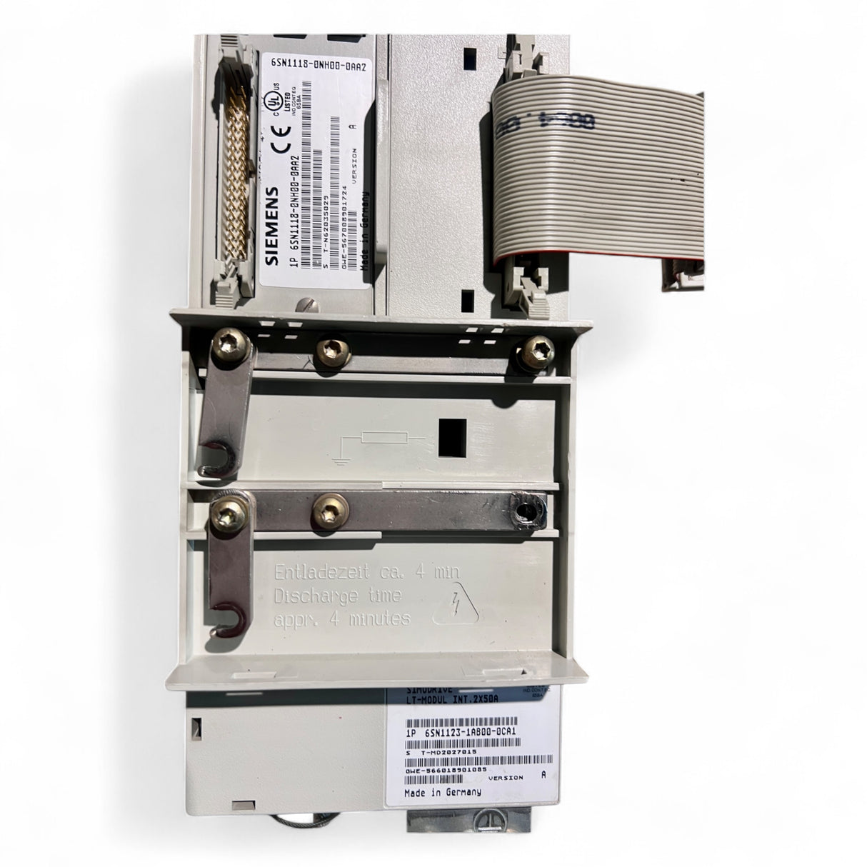 Siemens SIMODRIVE LT-Modul INT. 2×50 A 6SN1123-1AB00-0CA1 + Steuer-/Regelmodul 6SN1118-0NH00-0AA2 geeignet für IMA