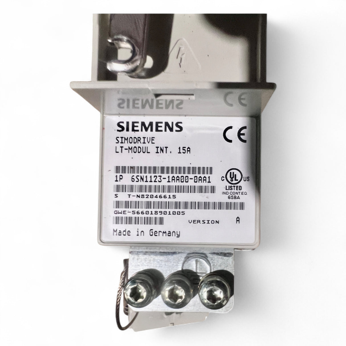 Siemens SIMODRIVE 611 U 1-Achs-Regelung Art.-Nr. 6SN1118-1NJ01-0AA1 + LT-Modul INT. 15A Art.-Nr. 6SN1123-1AA00-0AA1 geeignet