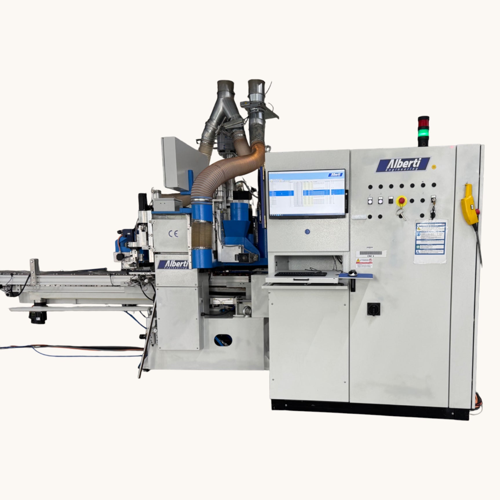 ALBERTI VECTOR CN CNC Vertikalbohrmaschine Fräsmaschine Dübeleintreibmaschine Beschlagsetzmaschine 6-seitig – Ansicht 9