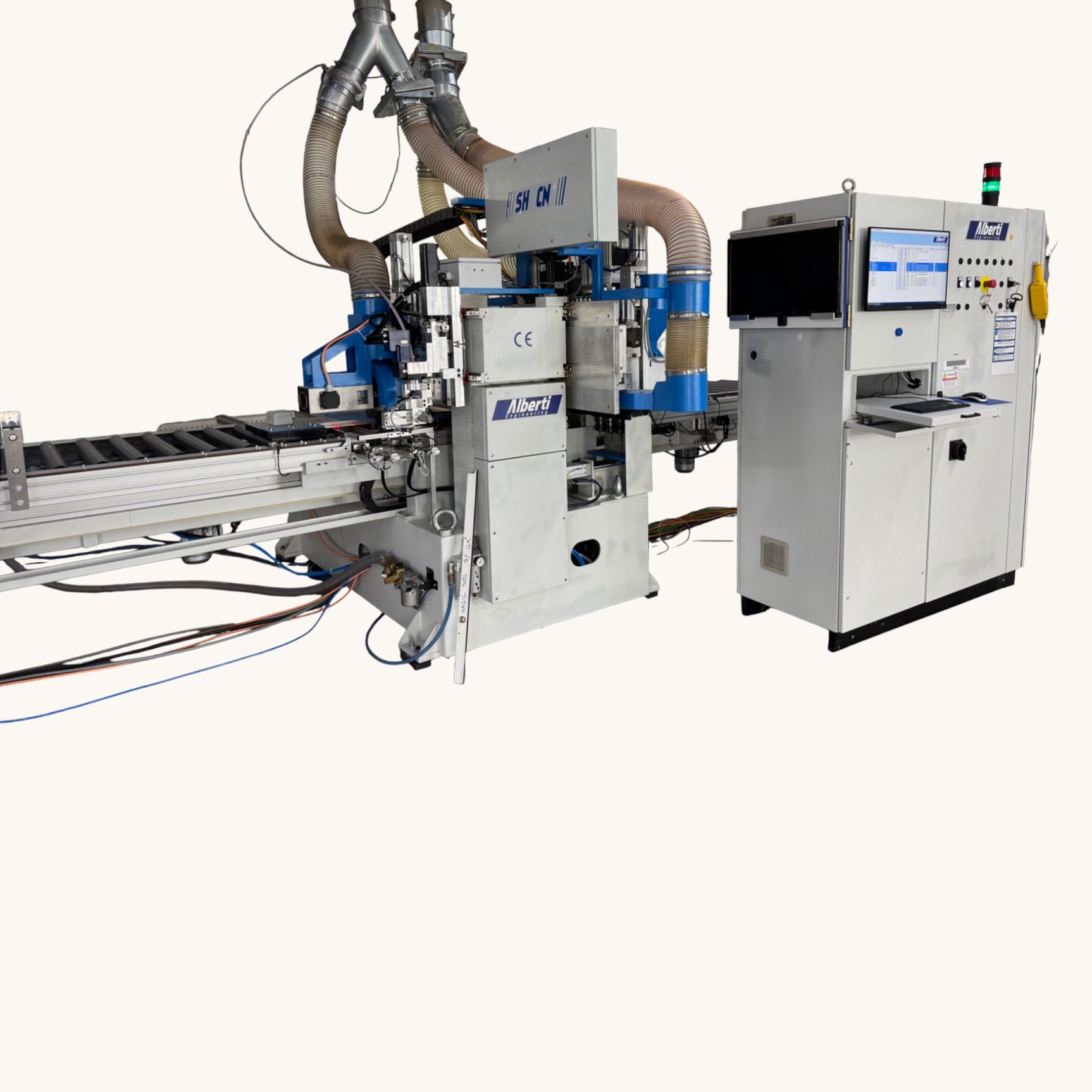 ALBERTI VECTOR CN CNC Vertikalbohrmaschine Fräsmaschine Dübeleintreibmaschine Beschlagsetzmaschine 6-seitig – Ansicht 14