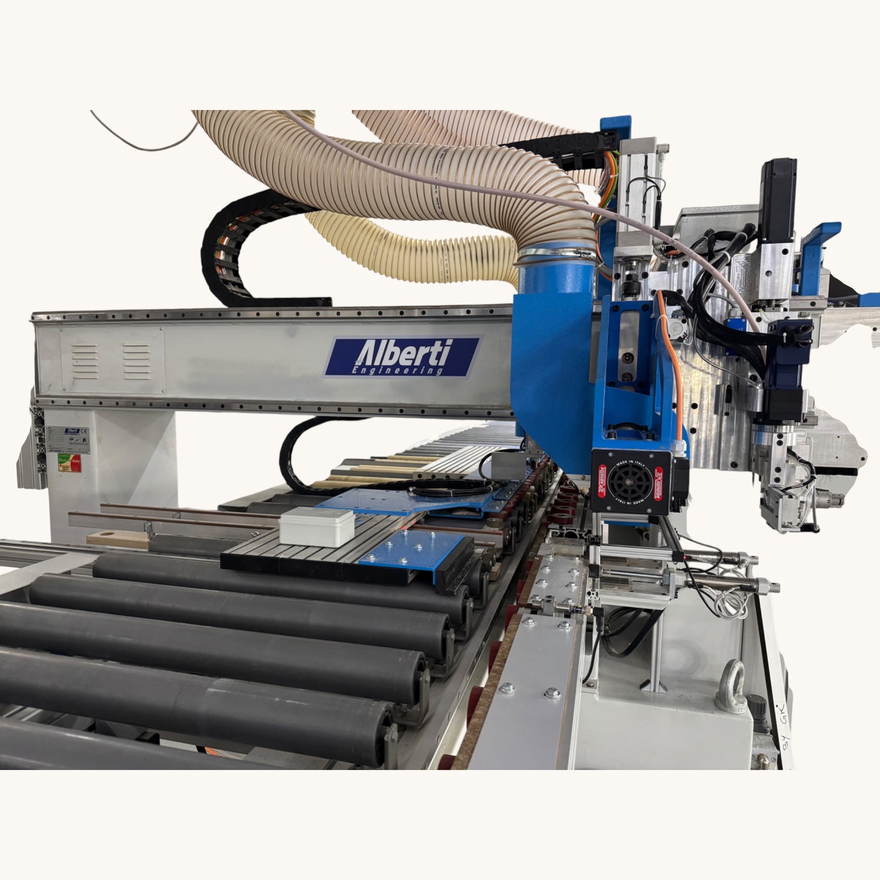 ALBERTI VECTOR CN CNC Vertikalbohrmaschine Fräsmaschine Dübeleintreibmaschine Beschlagsetzmaschine 6-seitig – Ansicht 18