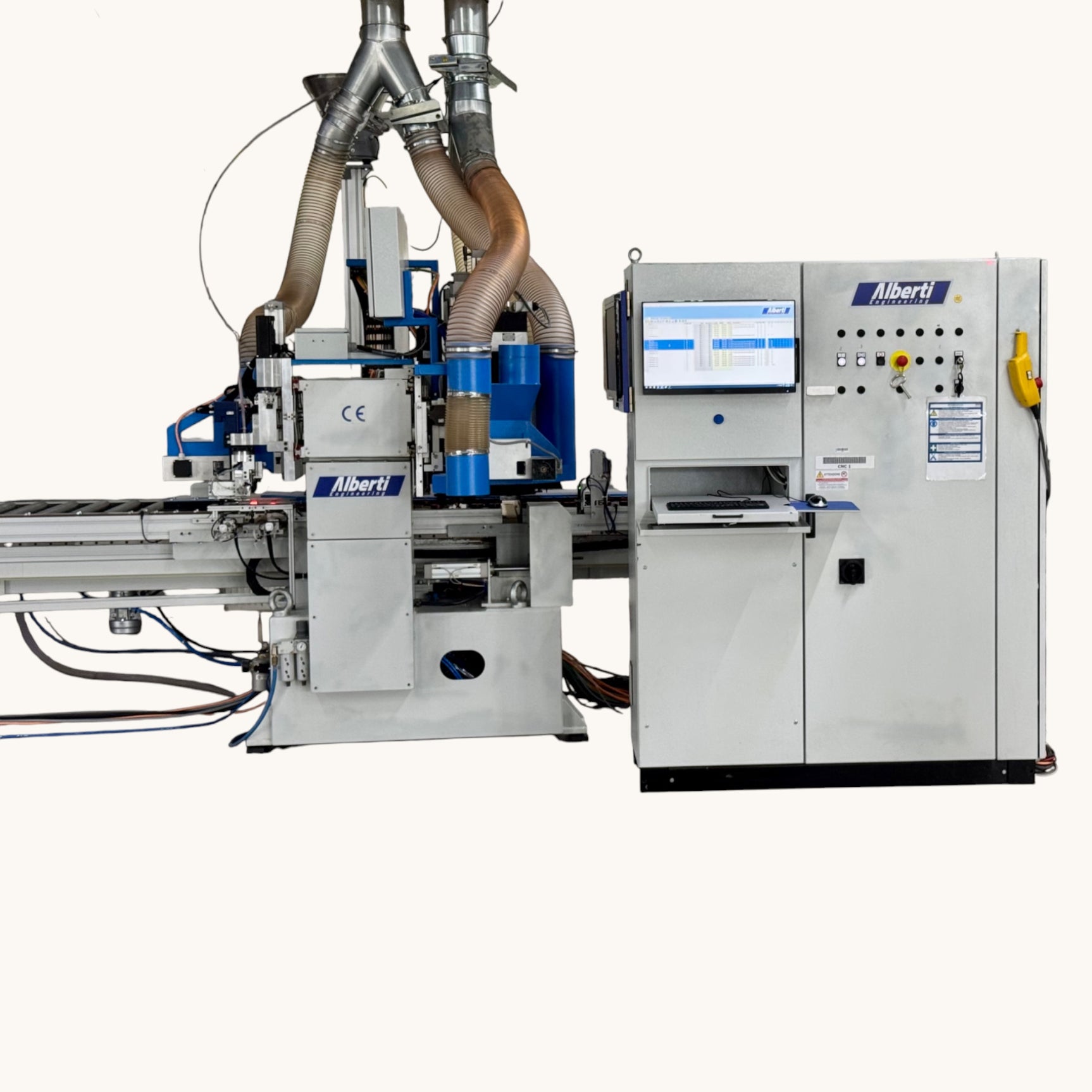 ALBERTI VECTOR CN CNC Vertikalbohrmaschine Fräsmaschine Dübeleintreibmaschine Beschlagsetzmaschine 6-seitig – Ansicht 23
