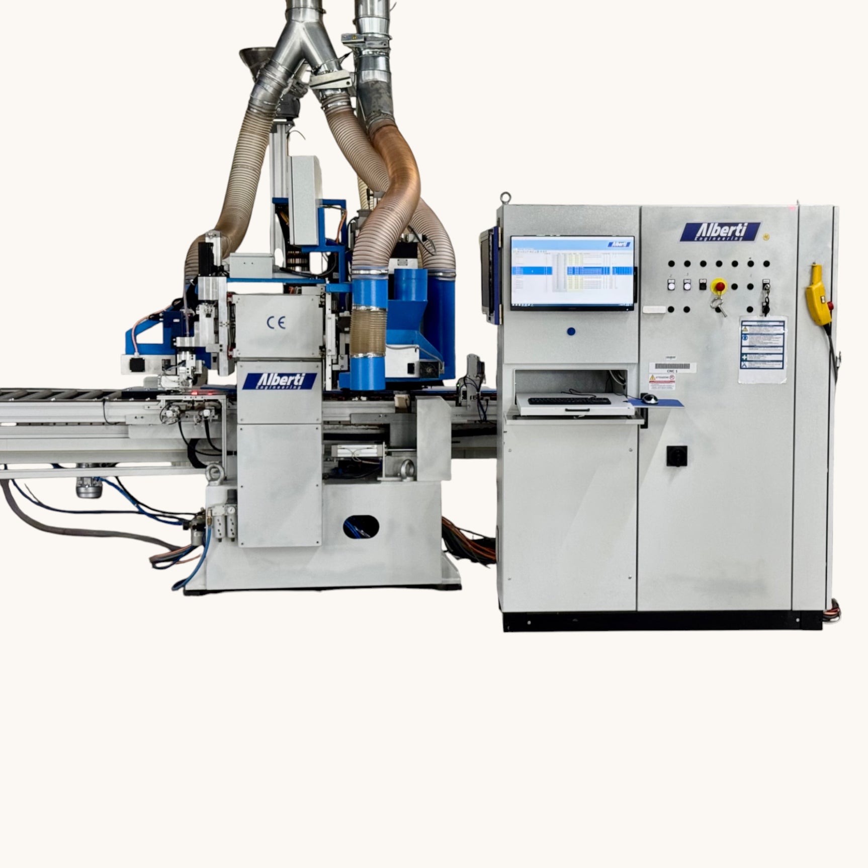 ALBERTI VECTOR CN CNC Vertikalbohrmaschine Fräsmaschine Dübeleintreibmaschine Beschlagsetzmaschine 6-seitig – Ansicht 22