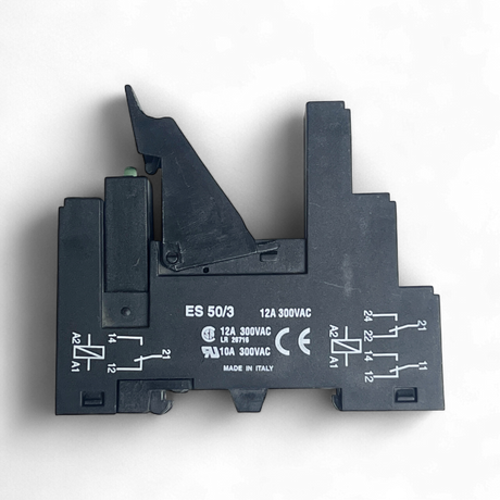 Schrack Relais RT424024 mit Sockel ES 50/3 – Relaisfassung | Relay Socket | Art.-Nr. ES50/3 – Ansicht 6