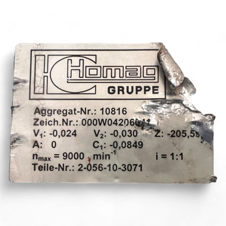 HOMAG/WEEKE/BENZ Adapteraggregat Säge Wechselaggregat 2-056-10-3071 mit Nut Fräser – Ansicht 9