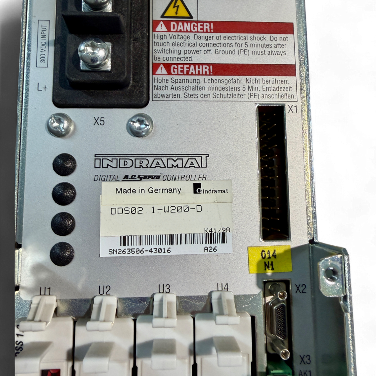 Bosch Rexroth Indramat Servoregler DDS02.1-W200-D für Homag BAZ 32 Digital AC Servo Controller Art.-Nr. DDS02.1-W200