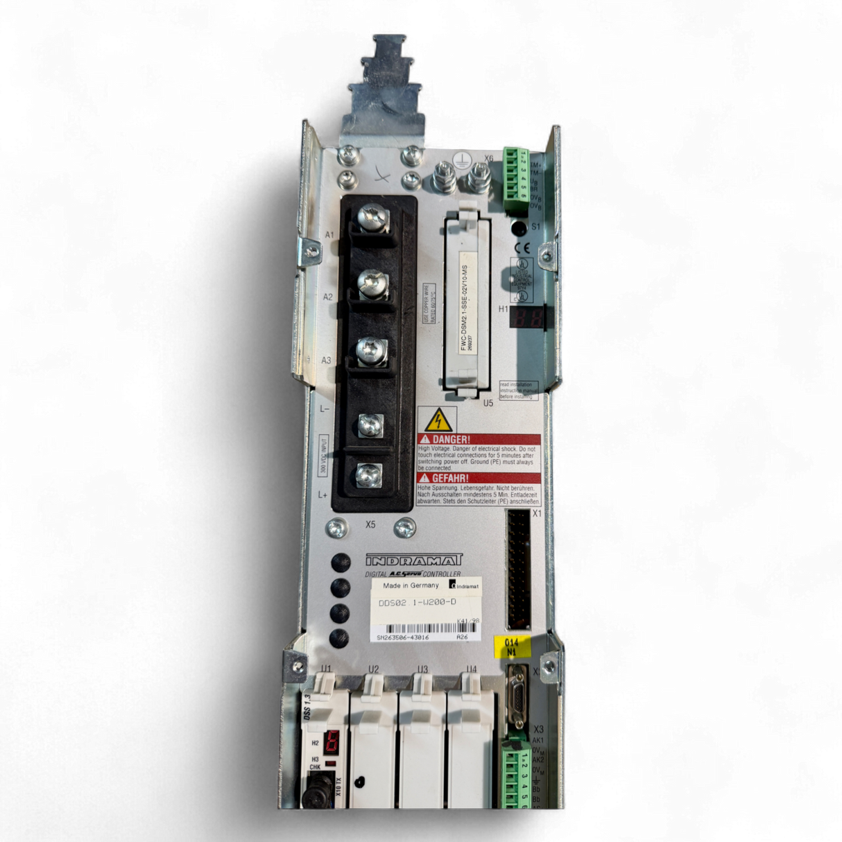 Bosch Rexroth Indramat Servoregler DDS02.1-W200-D für Homag BAZ 32 Digital AC Servo Controller Art.-Nr. DDS02.1-W200