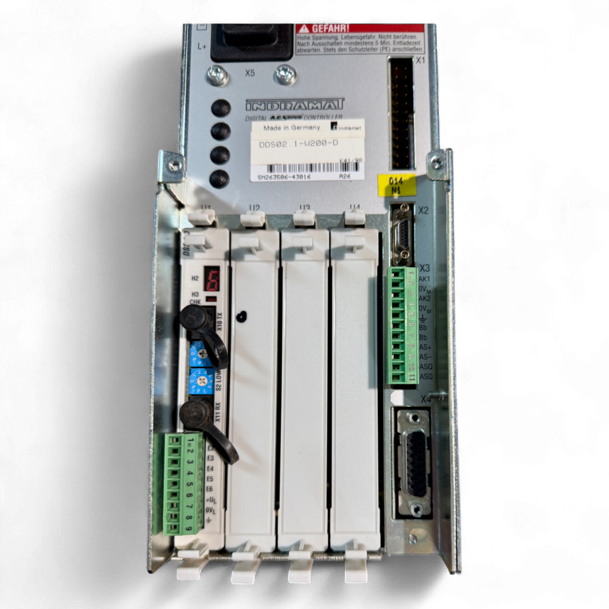 Bosch Rexroth Indramat Servoregler DDS02.1-W200-D für Homag BAZ 32 Digital AC Servo Controller Art.-Nr. DDS02.1-W200