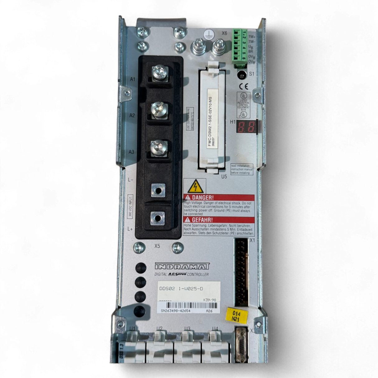 Bosch Rexroth Indramat Servoregler DDS02.1-W025-D für Homag BAZ 32 Digital AC Servo Controller Art.-Nr. DDS02.1-W025-D