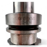 HSK 63 F Spannzangenfutter mit Bohrungsaufnahme und Duplex HW Profilfräser D=63 mm L=36 mm – Ansicht 4