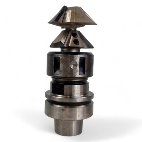 HSK 63 F Spannzangenfutter mit Spannzange und HW Profilfräser Ø 56 mm 2 HW Fasefräsern , Z=3