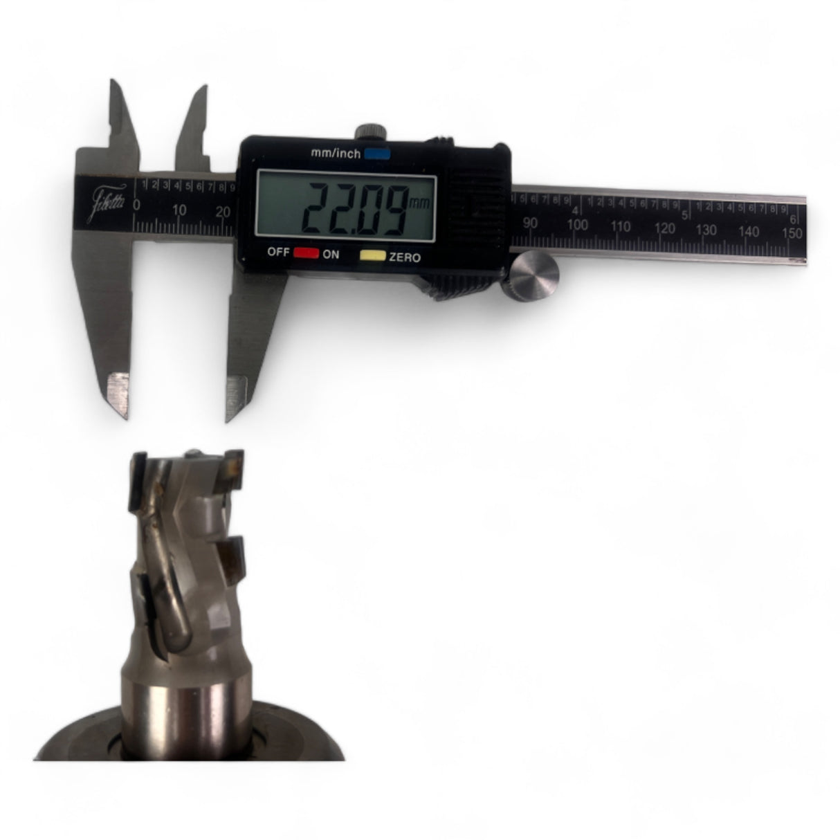 HSK 63 F Spannzangenfutter mit austauschbaren Spannzangen und DIA Fräser Ø 22 mm, L=34 mm, Z=3 – Ansicht 5