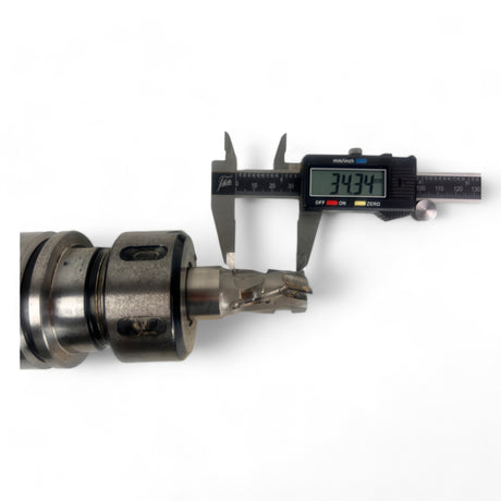 HSK 63 F Spannzangenfutter mit austauschbaren Spannzangen und DIA Fräser Ø 22 mm, L=34 mm, Z=3 – Ansicht 6