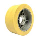 4 Stück PUR Vorschubrollen 110 x 50 mm HighGrip Polyurethan (PU R) mit Aluminiumkern – Ø35 mm Bohrung – Teilkreis 8,5 x 48,5