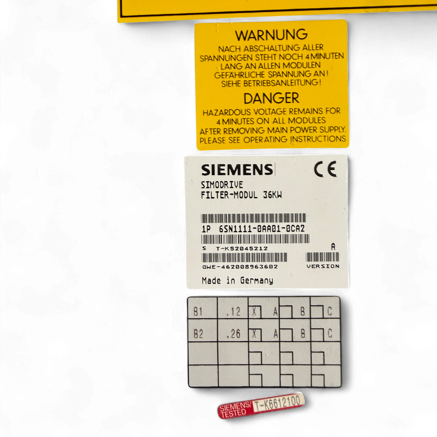 Siemens Simodrive Filter-Modul 36 kW Art.-Nr. 6SN1111-0AA01-0CA2 – Ansicht 8