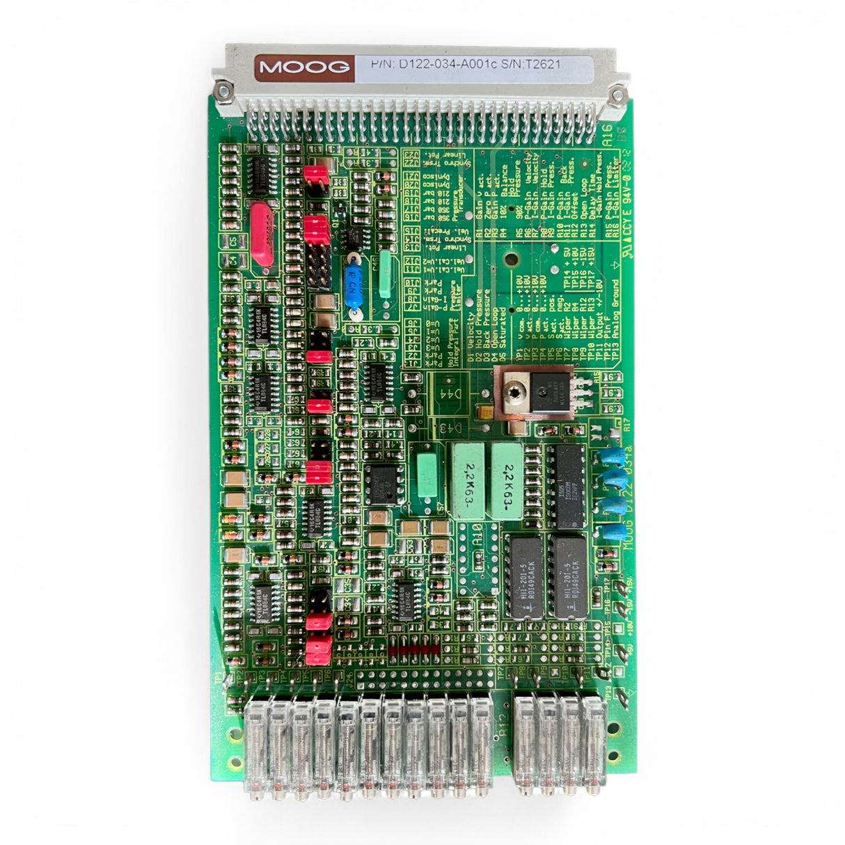 Moog D122-034-A001 c S/N T2621 Ventilsteuerkarte Battenfeld Servo Valve – Ansicht 2