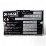 BECKER KVT 3.100 Trockenlaufende Drehschieber-Vakuumpumpe – Ansicht 10