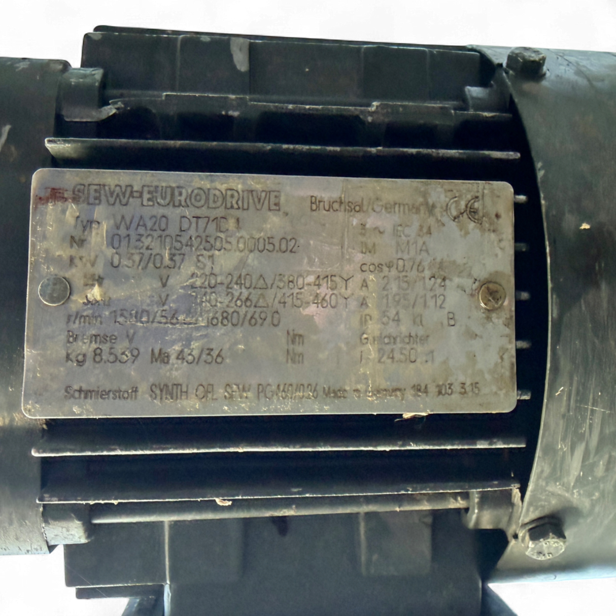 SEW Transportband Förderband mit Getriebemotor Art Nr FOERDER2470 – Ansicht 10