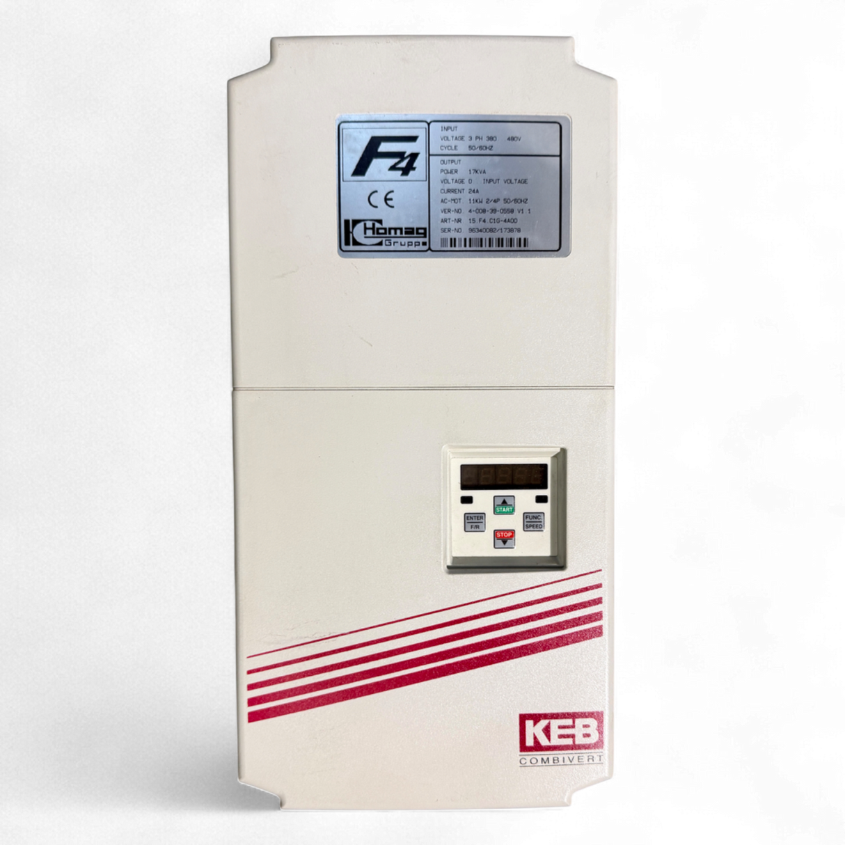KEB Combivert F4 Frequenzumrichter Homag Art.-Nr. 15.F4.C16-4A00 4-008-39-0558 – Ansicht 3
