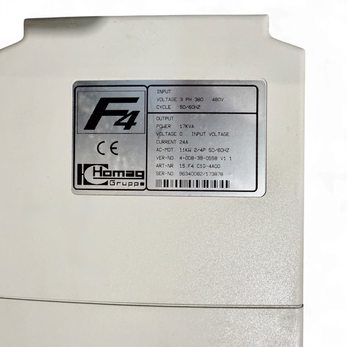 KEB Combivert F4 Frequenzumrichter Homag Art.-Nr. 15.F4.C16-4A00 4-008-39-0558 – Ansicht 4